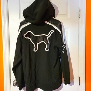 Victoria's Secret hoodie sherpa quarter zip size Lg